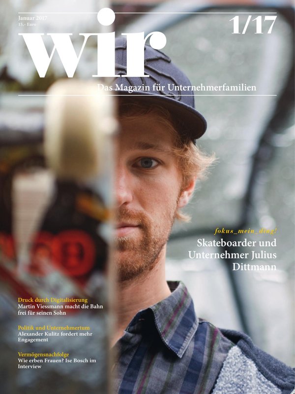 wir-Magazin: Skateboarder und Unternehmer Julius Dittmann [01|2017]